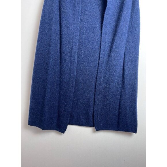 Brora Sweater Womens Cashmere Cardigan Vest Cozy Blue 4-6 - Picture 7 of 13